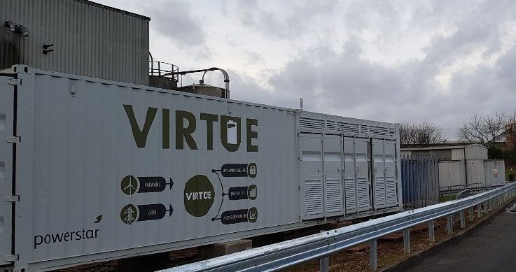Virtue battery storage container